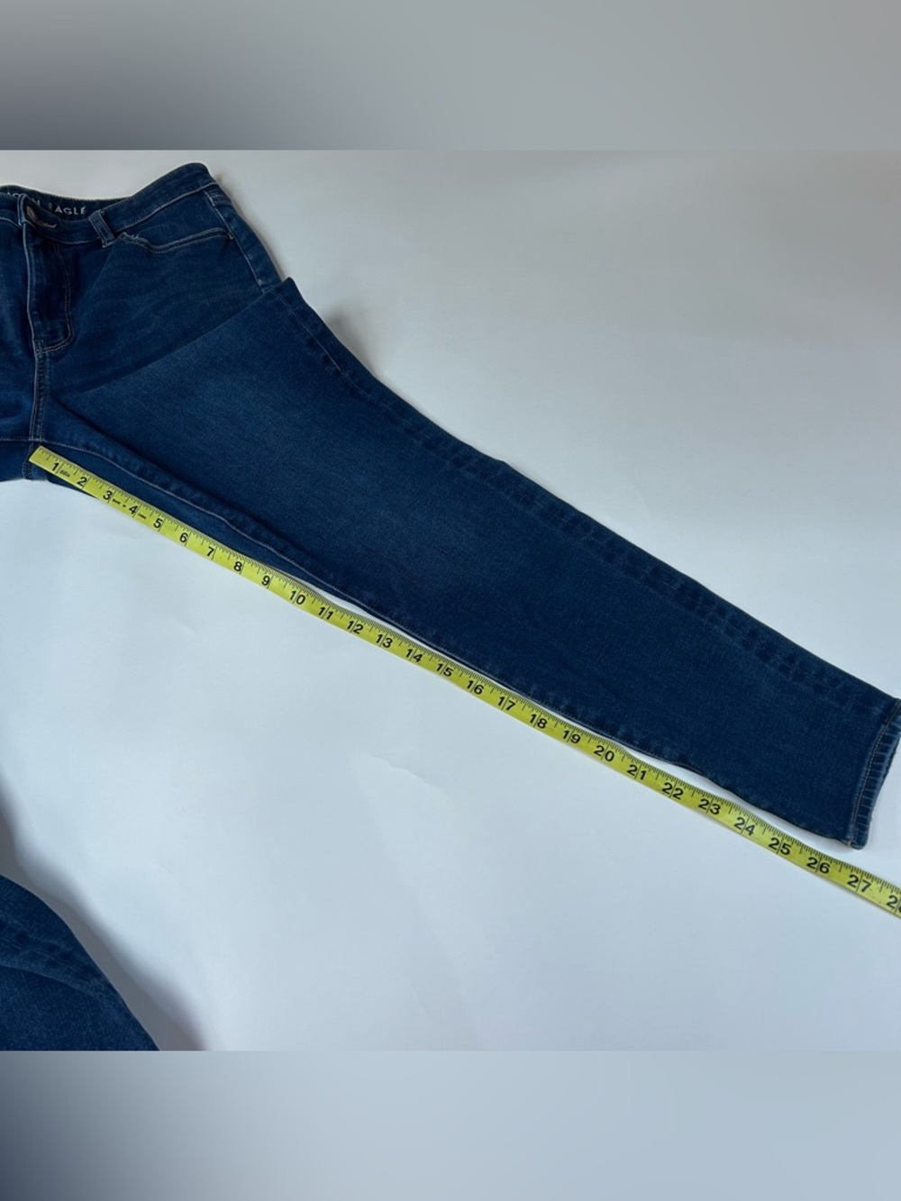 American Eagle Women’s Size 14 Super Hi Rise Jegging Jeans Dream Dark Wash #0573 - Picture 6 of 13